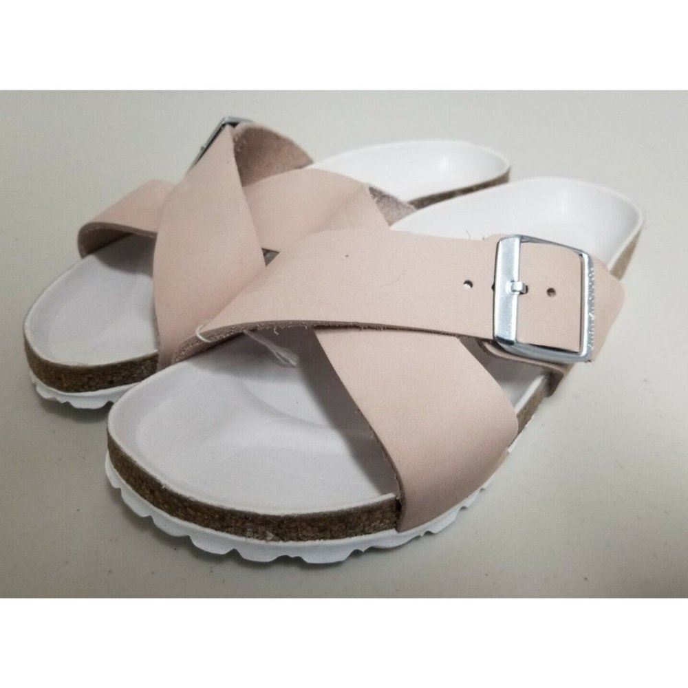 Birkenstock Siena Sandals Light Rose Nubuck Womens Size 37 Narrow Width